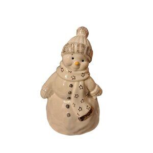 Lenox Seasons Greetings Recordable Snowman Holiday Figure Retired NIB Christmas